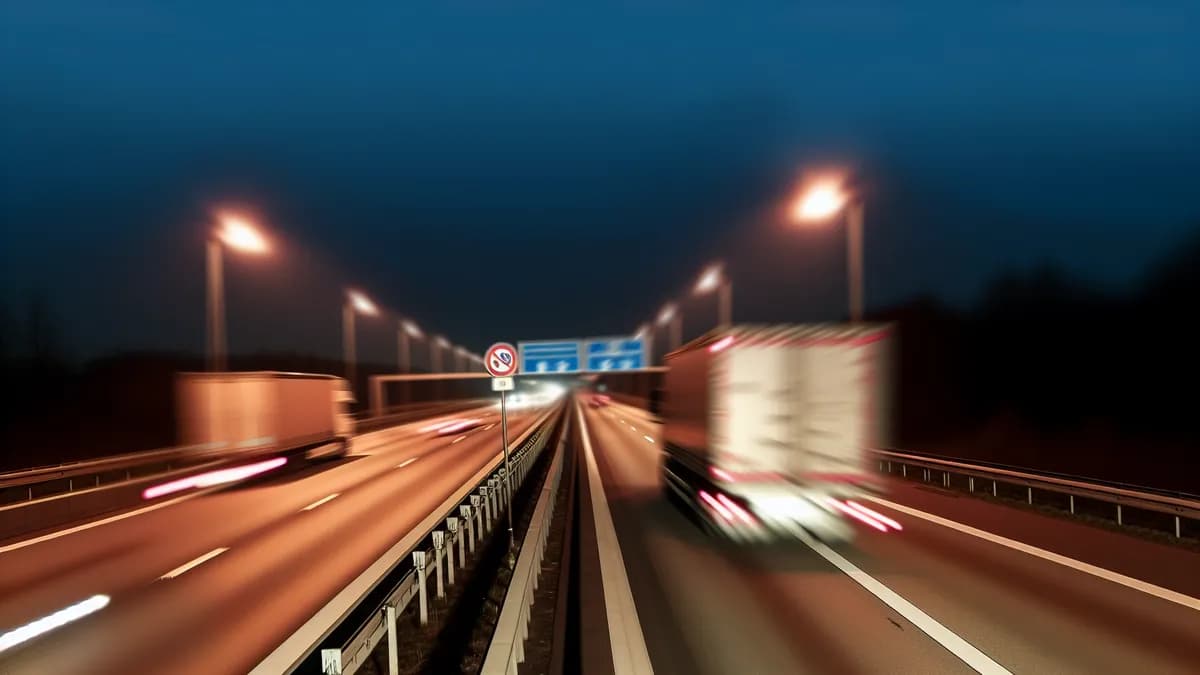 Autobahn Abstandsblitzer Messstelle Abstandsblitzer A24 bei km 66.458, Ri. Berlin auf der A 24