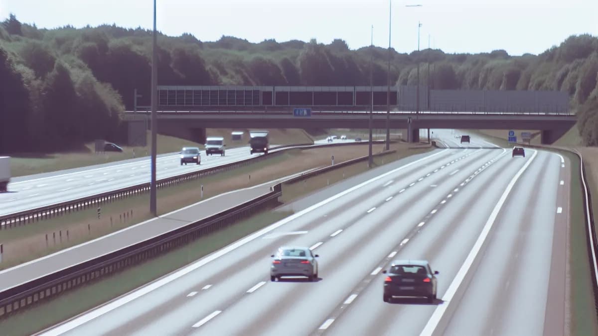 Abstandsblitzer A24, km 130.923, Ri. Berlin