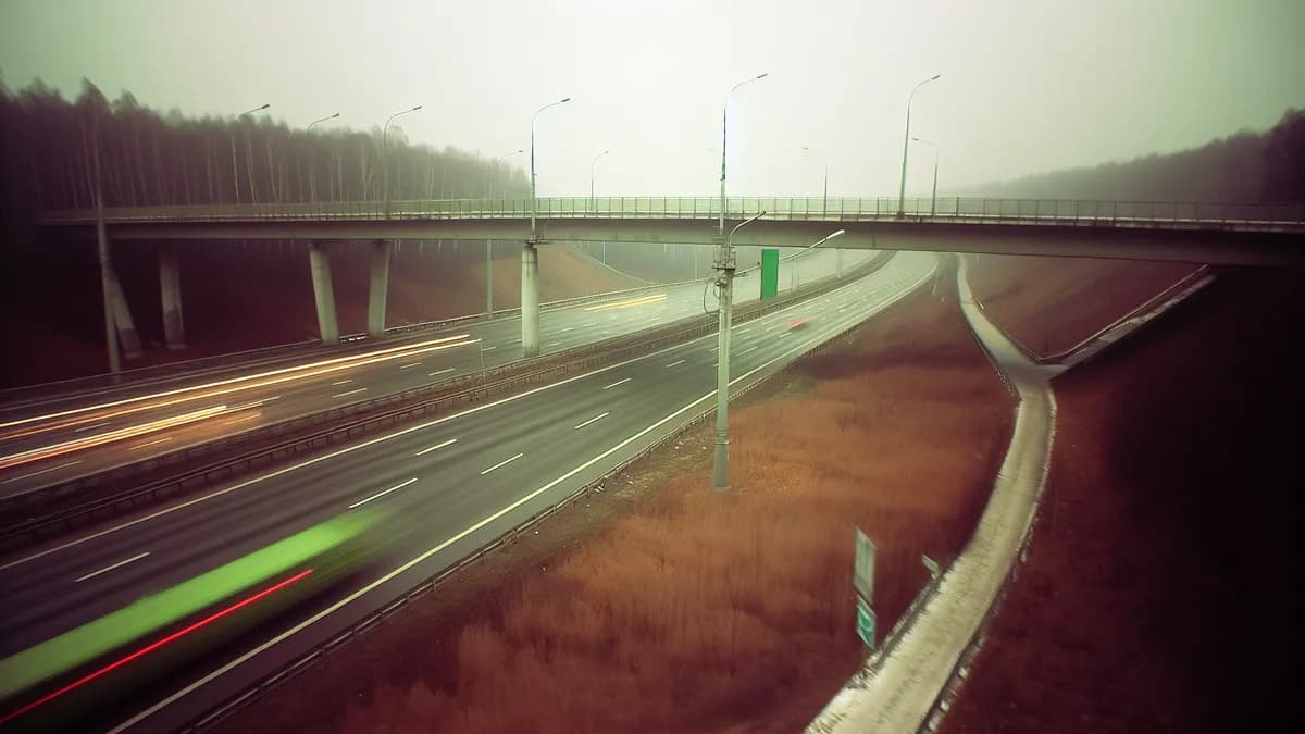 Autobahn Abstandsblitzer Messstelle Abstandsblitzer A24 bei Gudow/Zarrentin auf der A24