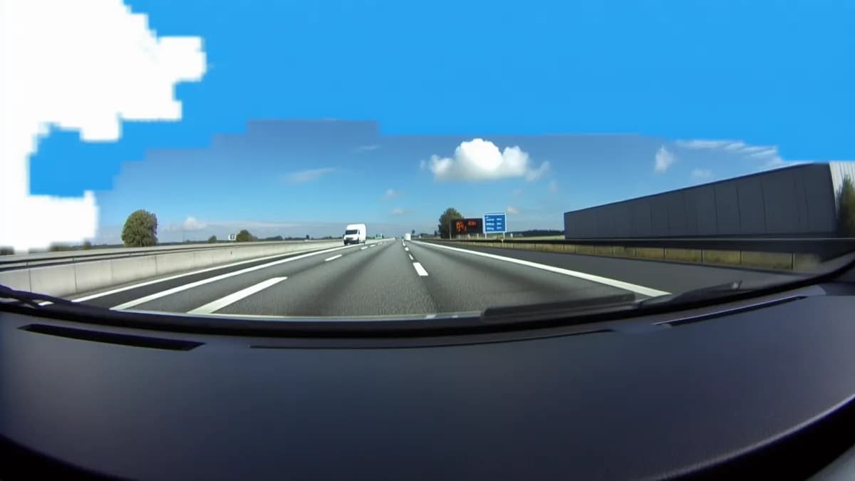 Autobahn Abstandsblitzer Messstelle Abstandsblitzer A2 bei Lünen, km 418.700 auf der A2