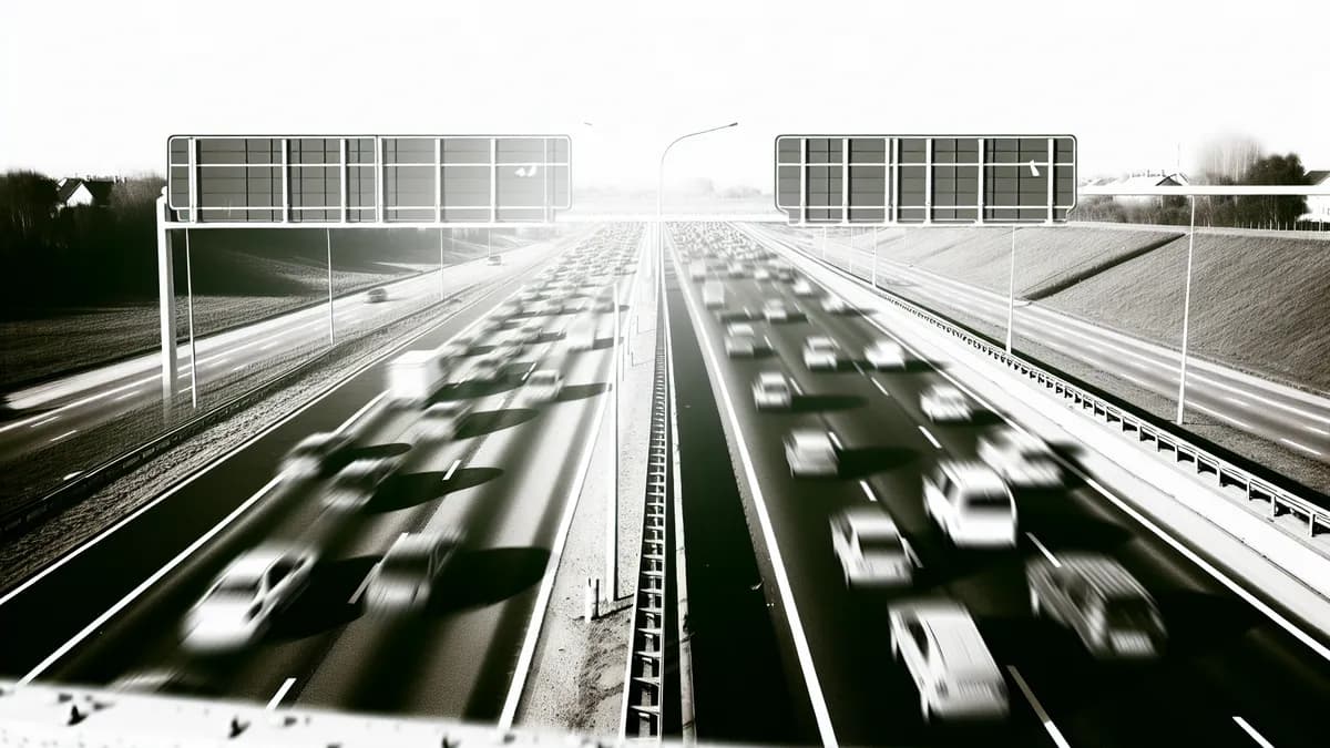 Autobahn Abstandsblitzer Messstelle Abstandsblitzer A2 Luhden bei km 279,200 auf der A2 Fahrtrichtung Hannover