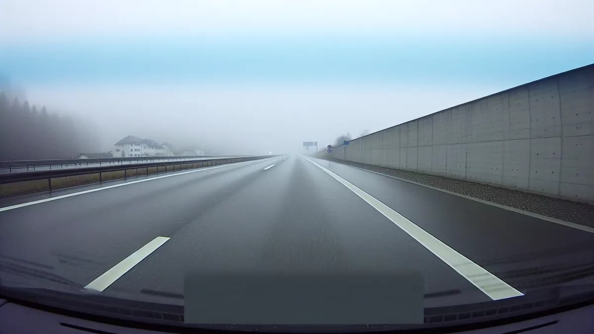 Autobahn Abstandsblitzer Messstelle Abstandsblitzer A9 bei Manching, Richtung Nürnberg auf der A9