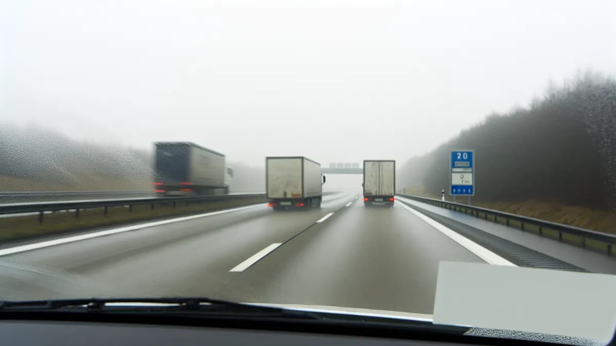 Autobahn Abstandsblitzer Messstelle Abstandsblitzer A61 Mendig, km 209.150 auf der A61