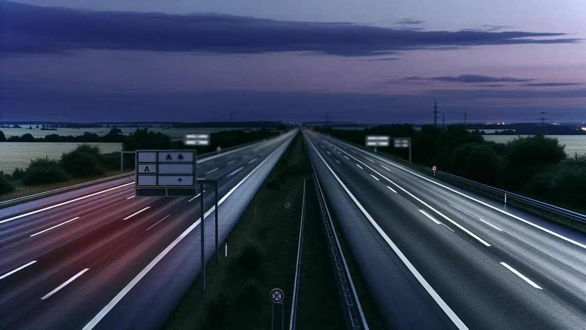 Autobahn Abstandsblitzer Messstelle Abstandsblitzer A4 Merzenich, km 39.2, FR Heerlen auf der A4