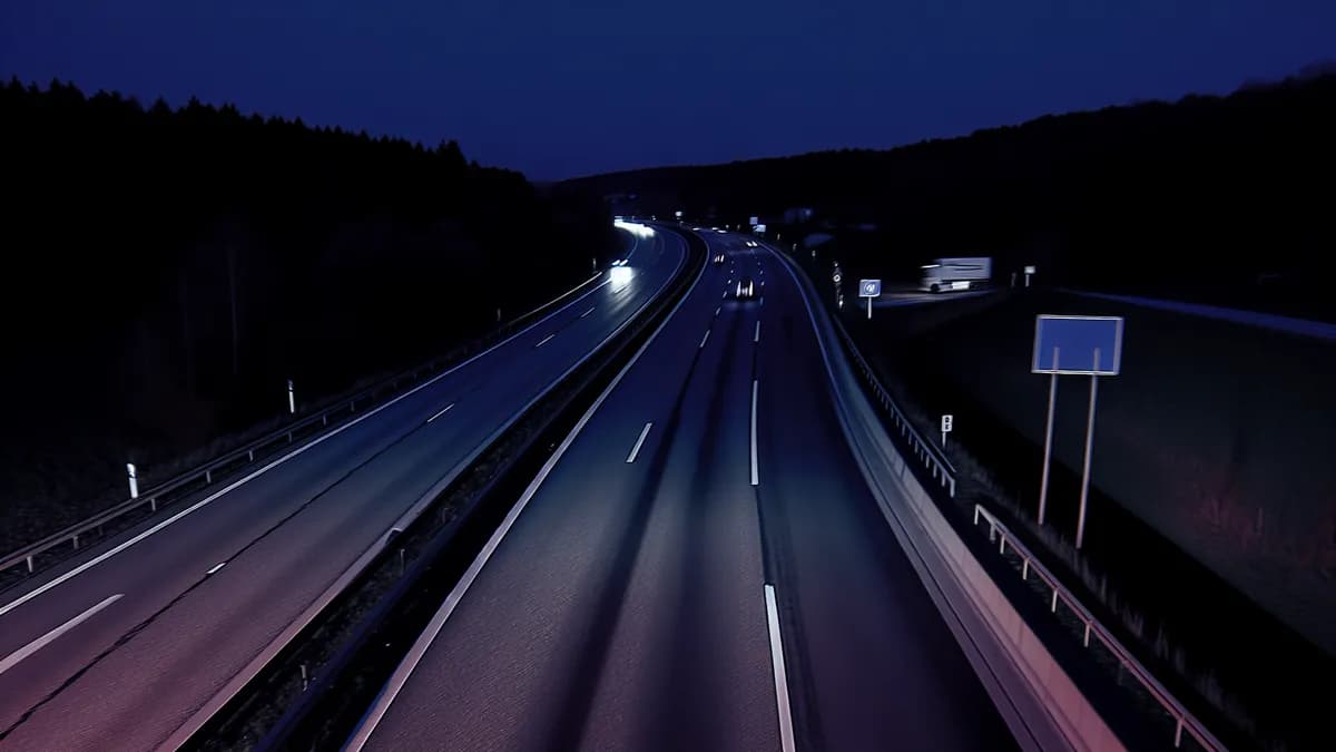 Autobahn Abstandsblitzer Messstelle Abstandsblitzer A9 Neufahrn Richtung München bei km 9.941 auf der A9