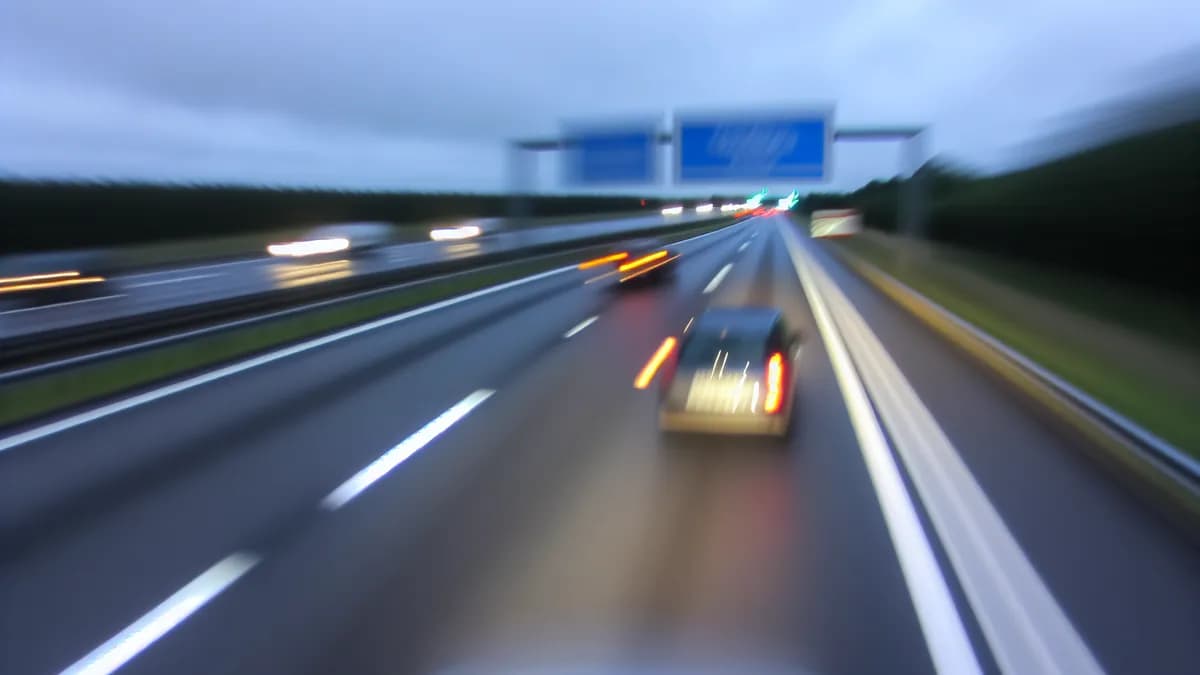 Autobahn Abstandsblitzer Messstelle Abstandsblitzer A46 bei Neuss, km 61.900 (Richtung Hagen) auf der A46