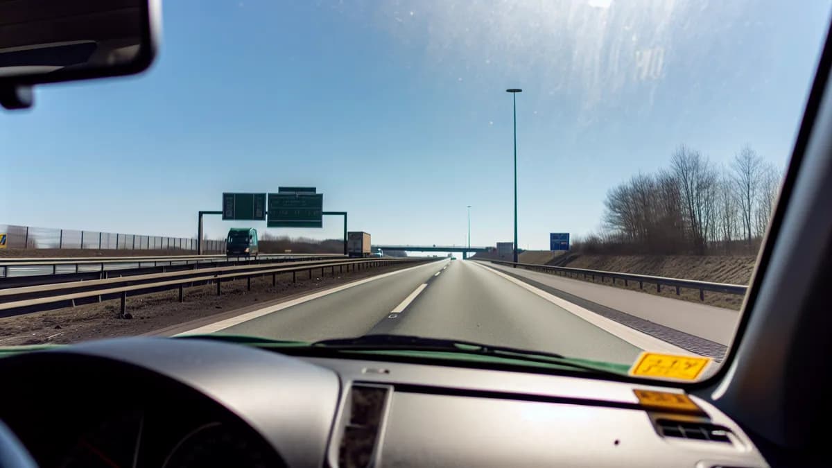 Autobahn Abstandsblitzer Messstelle Abstandsblitzer A30 Osnabrück, km 74.024, Fahrtrichtung Hannover auf der A30