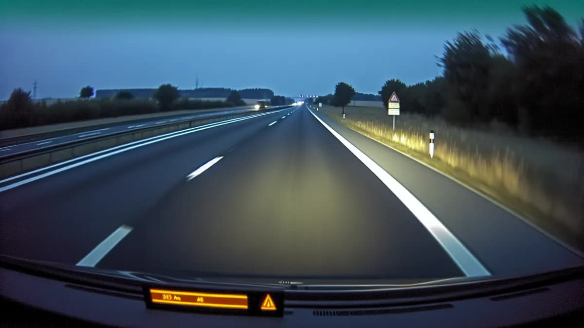 Autobahn Abstandsblitzer Messstelle Abstandsblitzer A96 Penzing auf der A 96