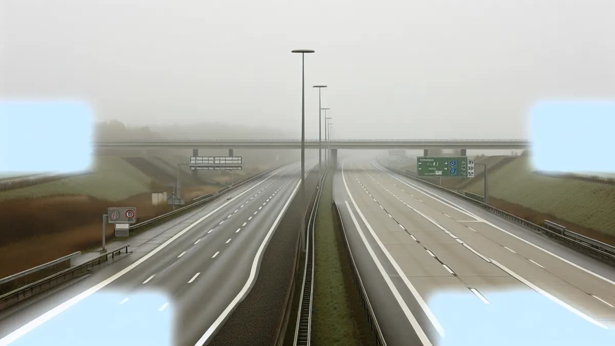 Autobahn Abstandsblitzer Messstelle Abstandsblitzer A6 Reilingen auf der A6