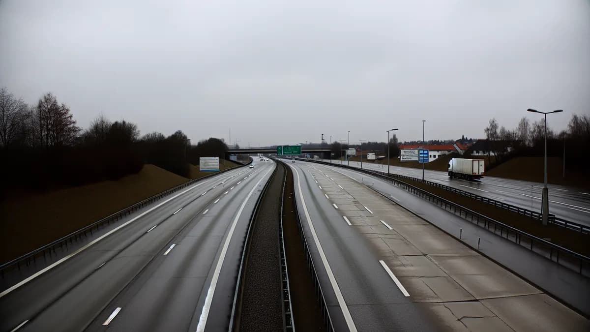 Autobahn Abstandsblitzer Messstelle Abstandsblitzer A2 Rheda-Wiedenbrück auf der A2