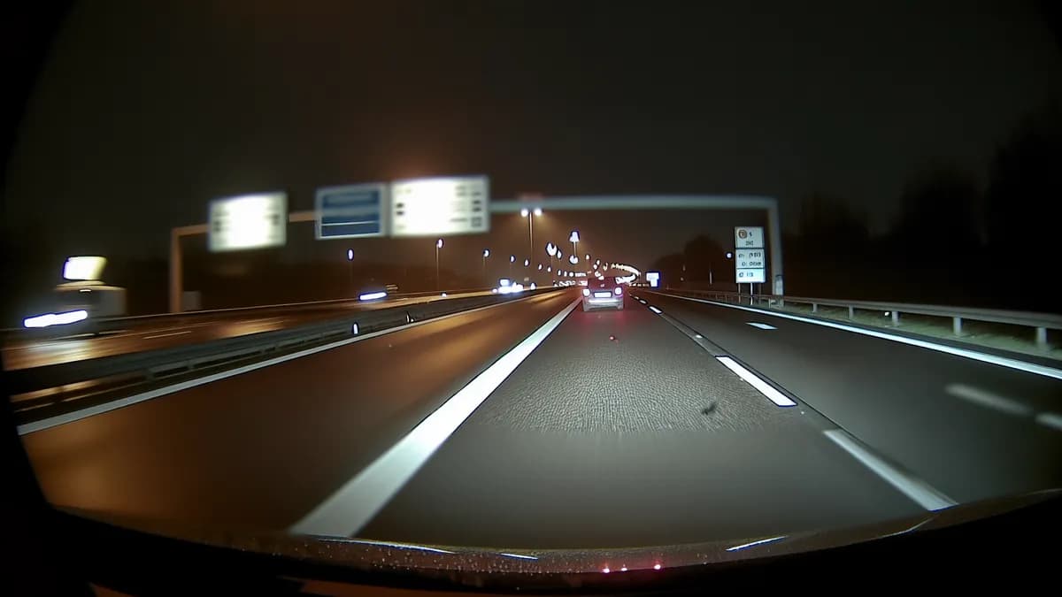 Autobahn Abstandsblitzer Messstelle Abstandsblitzer A7 Schnelldorf Ri. Füssen (VKS 3.0) auf der A7