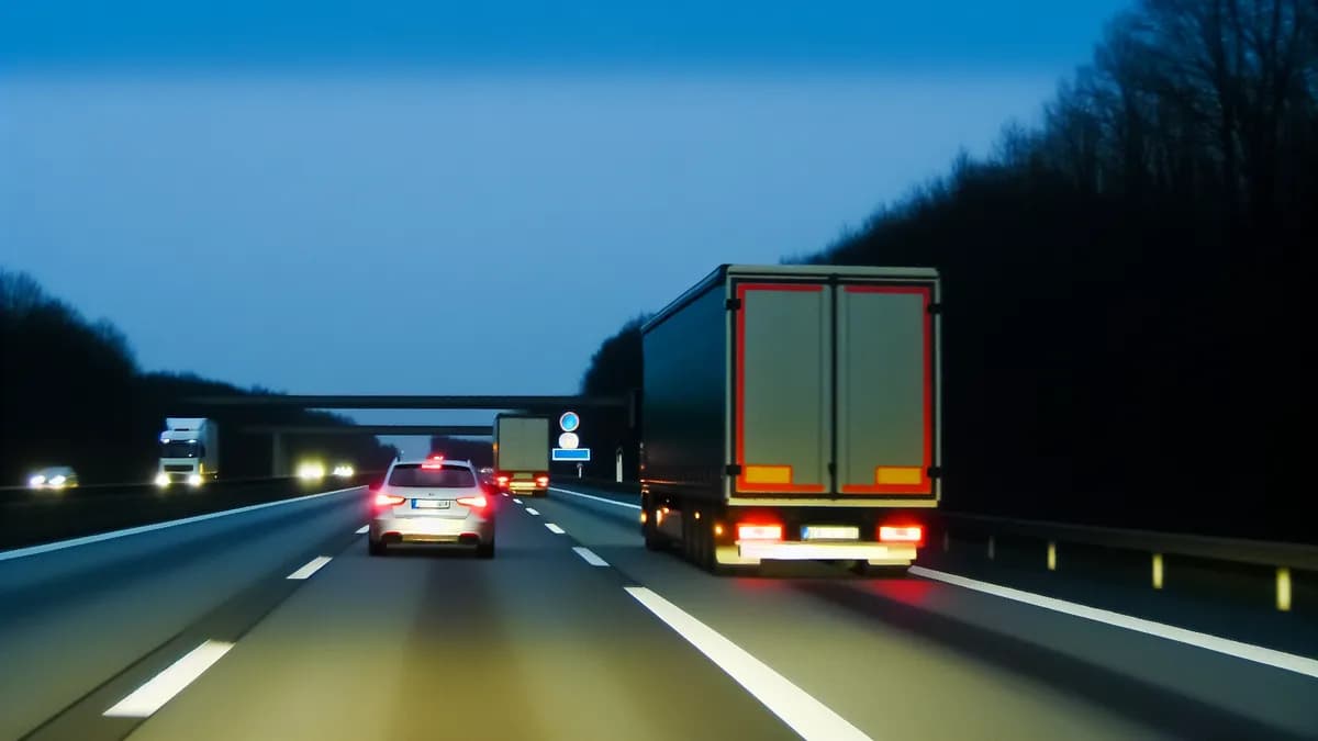 Autobahn Abstandsblitzer Messstelle Abstandsblitzer A9 bei Stammbach auf der A9
