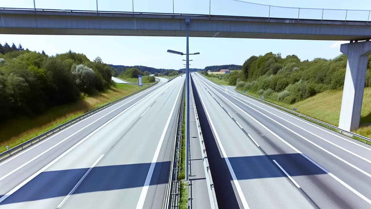 Autobahn Abstandsblitzer Messstelle Abstandsblitzer A81 bei Steinheim an der Murr (km 555.38) auf der A 81