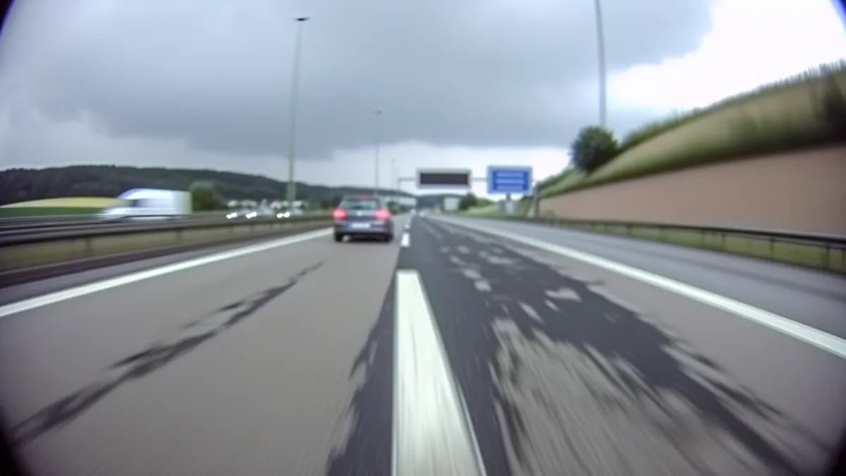 Autobahn Abstandsblitzer Messstelle Abstandsblitzer A93 bei Teublitz (Abschnitt 780, km 4.670) auf der A93