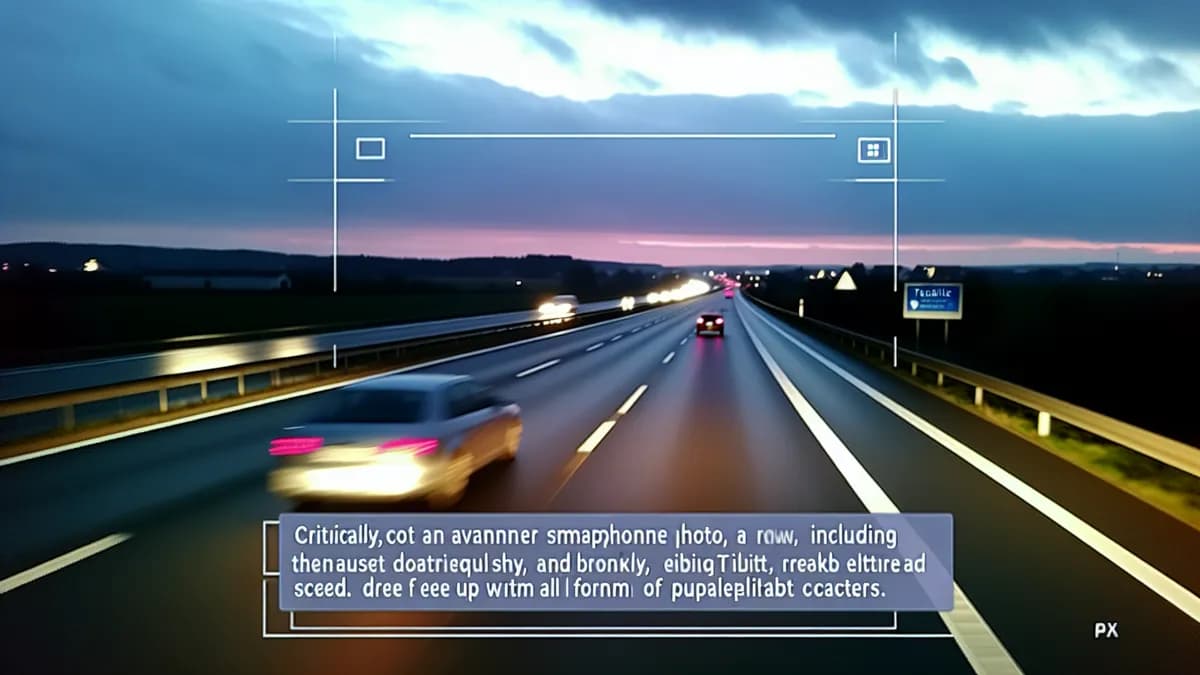 Autobahn Abstandsblitzer Messstelle Abstandsblitzer A93 bei Teublitz (Abschnitt 780) auf der A 93