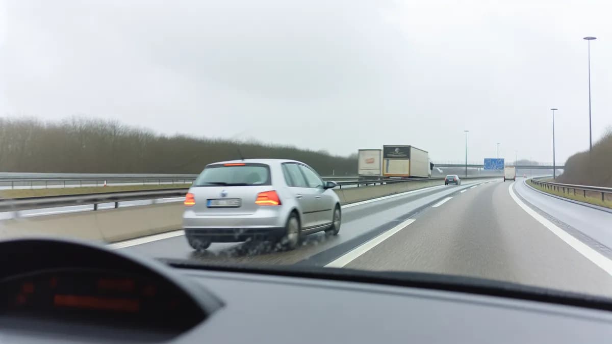 Autobahn Abstandsblitzer Messstelle Abstandsblitzer A70 Theres (Abschnitt 260, km 6.111) auf der A70