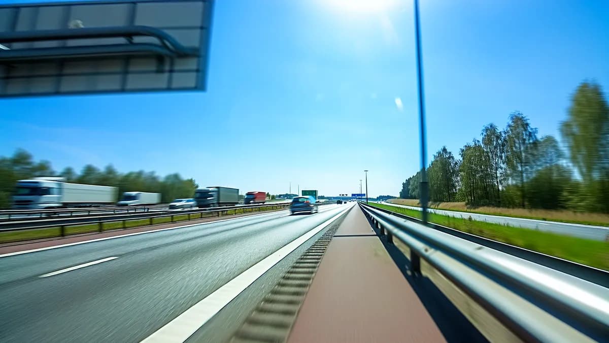 Autobahn Abstandsblitzer Messstelle Abstandsblitzer A59 Troisdorf-Spich bei km 18.700 auf der A59