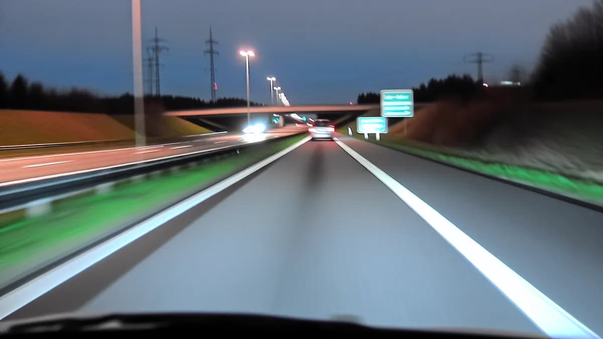 Autobahn Abstandsblitzer Messstelle Abstandsblitzer A5 Ubstadt-Weiher, km 600.2, FR Basel auf der A5