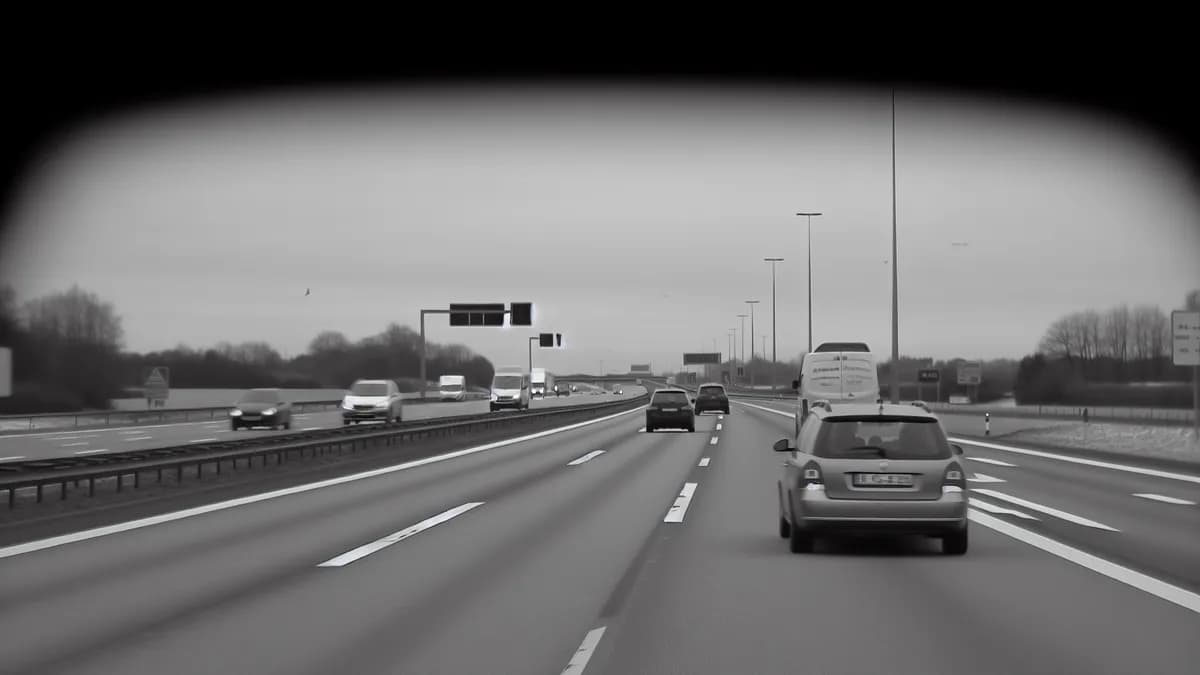 Abstandsblitzer A5 bei Ubstadt-Weiher