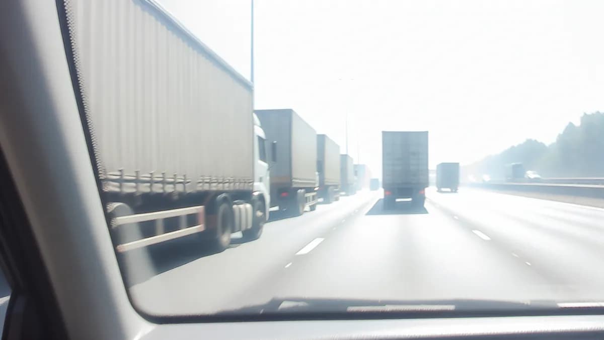 Autobahn Abstandsblitzer Messstelle Abstandsblitzer A5 bei Ubstadt-Weiher auf der A5