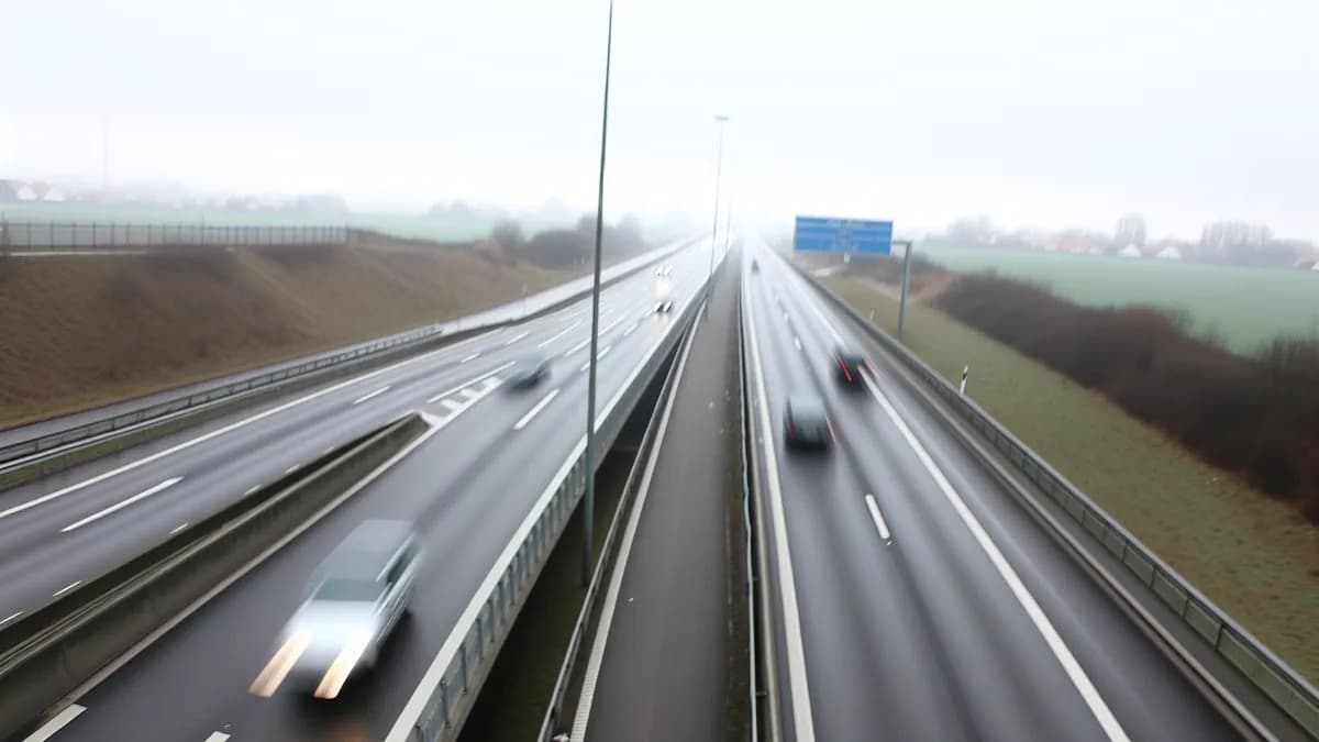 Autobahn Abstandsblitzer Messstelle Abstandsblitzer A6 Waldenburg, km 670.5, FR Nürnberg/Mannheim auf der A6