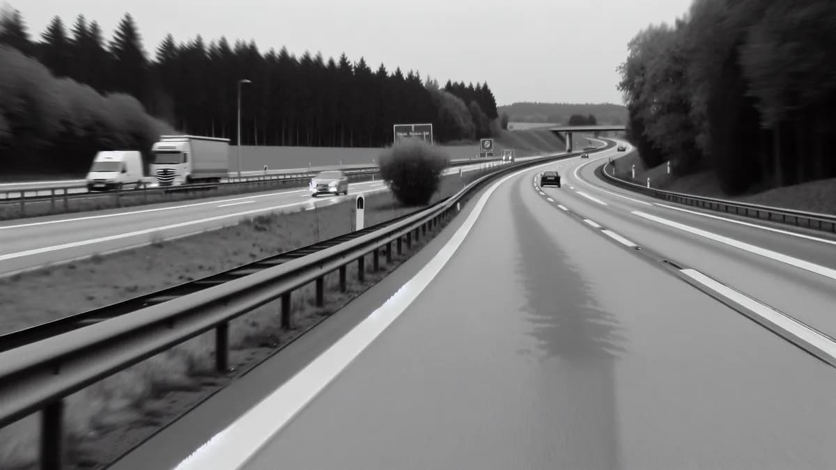 Autobahn Abstandsblitzer Messstelle Abstandsblitzer A93 Weiden, Abschnitt 540, km 0.800 auf der A93