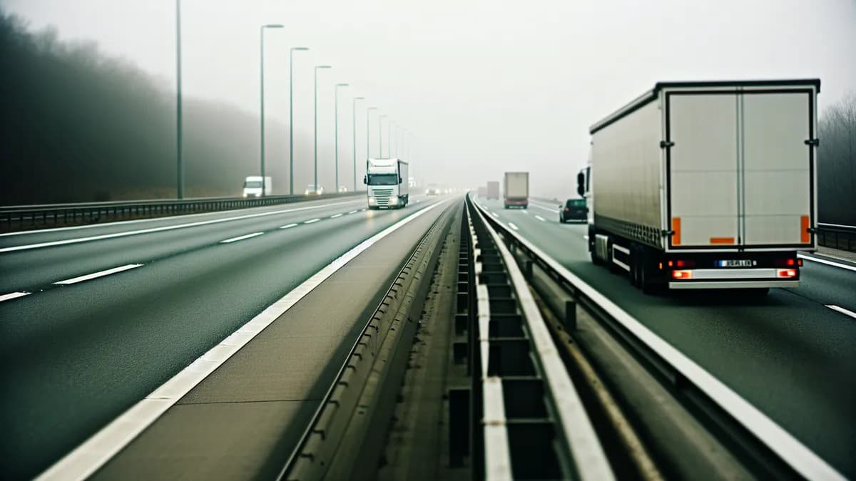 Autobahn Abstandsblitzer Messstelle Abstandsblitzer A44 bei Werl, km 125.800 (Dortmund) auf der A44, Fahrtrichtung Dortmund