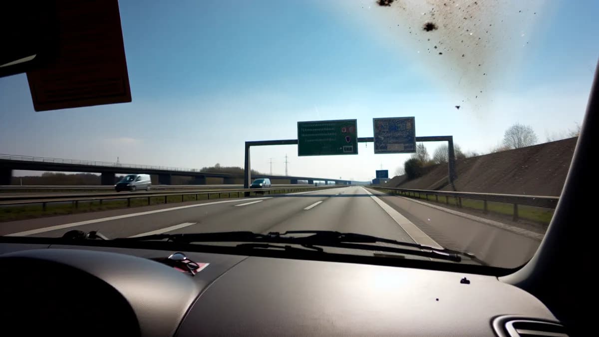 Autobahn Abstandsblitzer Messstelle Abstandsblitzer A44 bei Werl, km 125.900 auf der A44, Fahrtrichtung Kassel