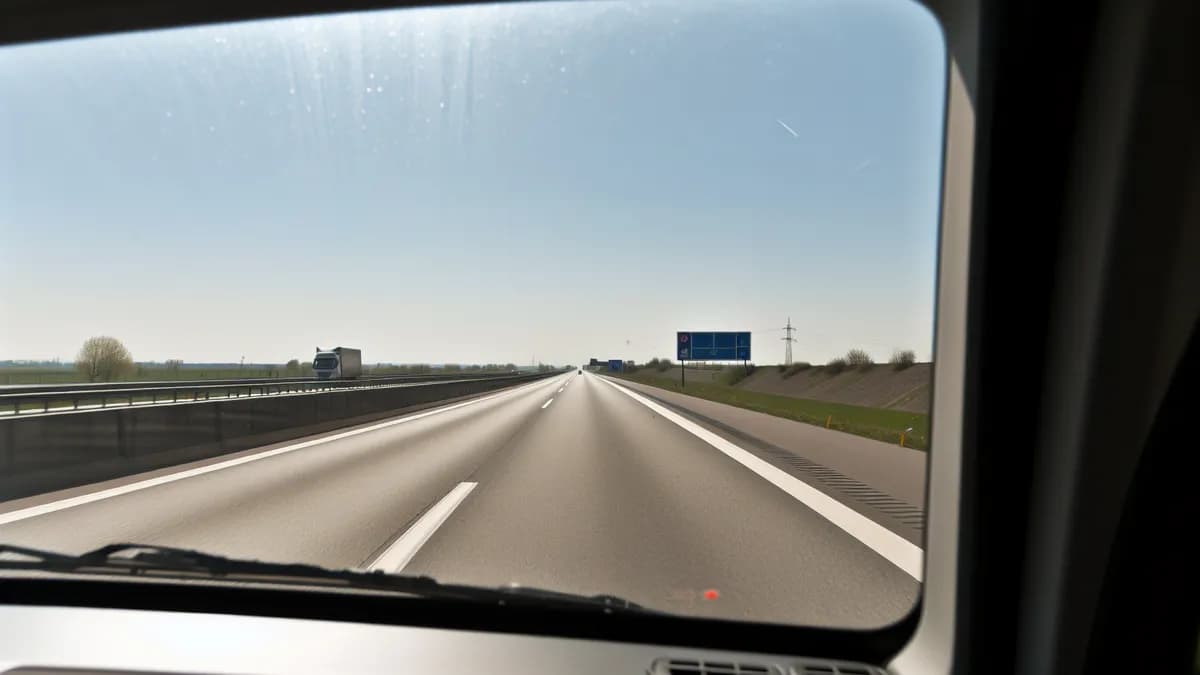 Autobahn Abstandsblitzer Messstelle Abstandsblitzer A63 bei Wörrstadt, km 18.500 Richtung Mainz auf der A63